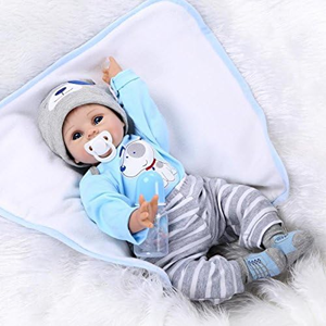 عروسک نوزاد پسر 56 سانتی مدل Scnbom lifelike reborn dolls ZY605721_اسباب بازی